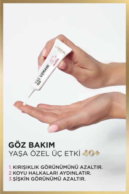 L'Oréal Paris Yaş Uzmanı 40+ Kırışıklık Karşıtı Aydınlatıcı Göz Kremi 15ML