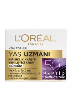 L'Oréal Paris Yaş Uzmanı 50+ Kırışıklık Karşıtı Yenileyici Krem 50ML - Thumbnail