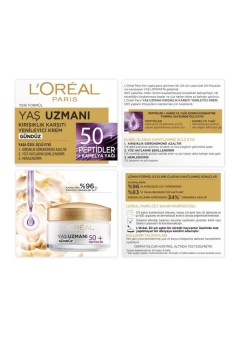 L'Oréal Paris Yaş Uzmanı 50+ Kırışıklık Karşıtı Yenileyici Krem 50ML - Thumbnail