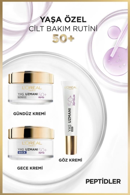 L'Oréal Paris Yaş Uzmanı 50+ Kırışıklık Karşıtı Yenileyici Krem 50ML