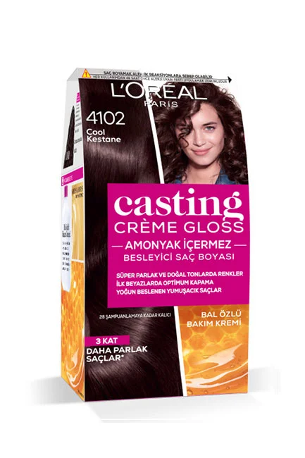 L'Oréal Paris Casting Crème Gloss Saç Boyası 4102 Cool Kestane