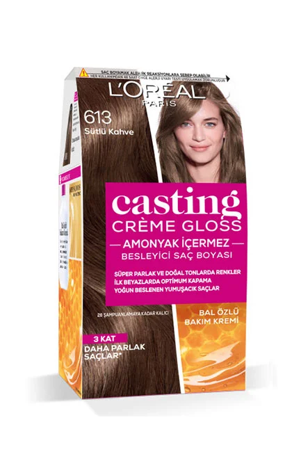 L'Oréal Paris Casting Crème Gloss Saç Boyası 613 Sütlü Kahve