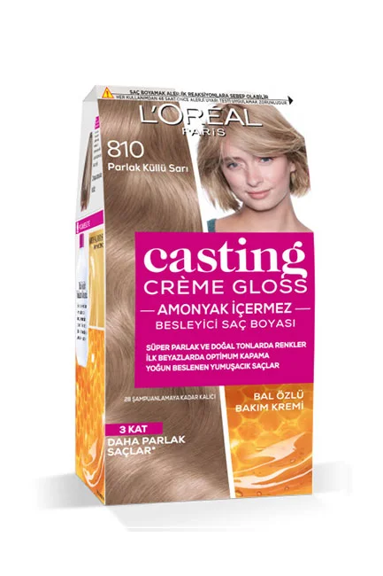 L'Oréal Paris Casting Crème Gloss Saç Boyası 810 Parlak Küllü Sarı