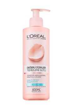 L'Oreal Paris Değerli Çiçekler Temizleme Sütü Normal ve Karma Ciltler 400ml - Thumbnail