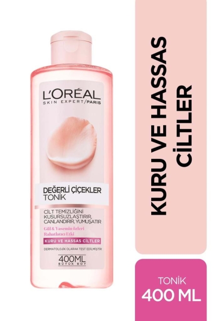 L'Oreal Paris Değerli Çiçekler Tonik Kuru ve Hassas Ciltler 400ml