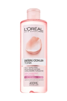 L'Oreal Paris Değerli Çiçekler Tonik Kuru ve Hassas Ciltler 400ml - Thumbnail