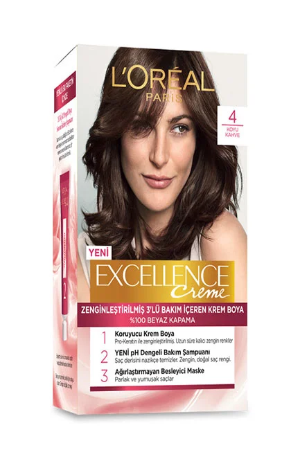 L'Oreal Paris Excellence Creme Saç Boyası 4 Kahve