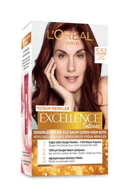 L'Oréal Paris Excellence Intense Saç Boyası 5.52 Sıcak Kestane