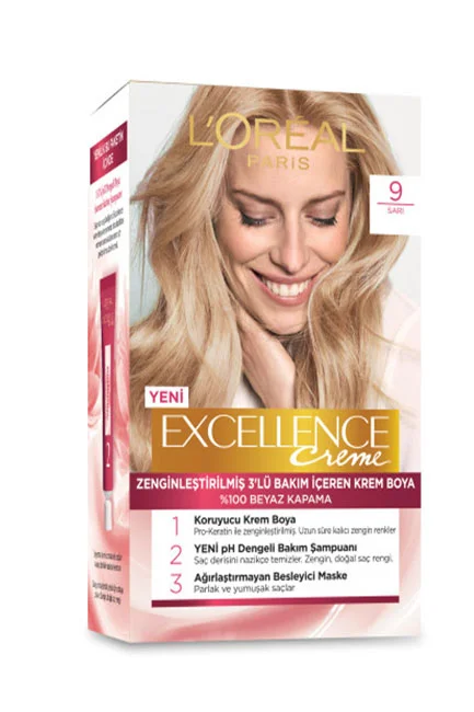 L'Oreal Paris Excellence Creme Saç Boyası 9 Sarı