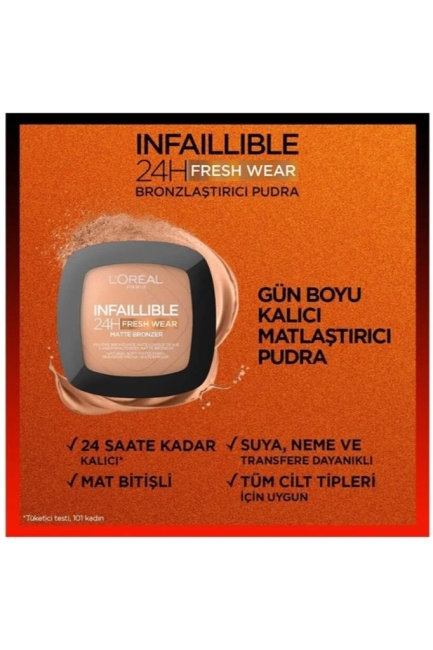 L’oreal Paris Infaillible 24h Fresh Wear Bronzlaştırıcı Pudra 250