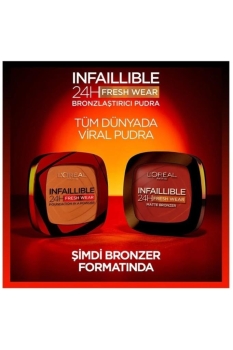 L’oreal Paris Infaillible 24h Fresh Wear Bronzlaştırıcı Pudra 250 - Thumbnail