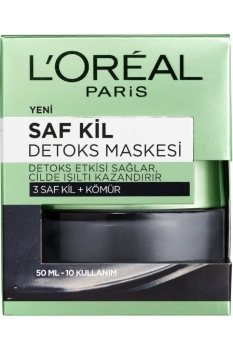 L'Oreal Paris Nem Terapisi Normalden Karmaya Ciltler-Su Bazlı Günlük Bakım + Saf Kil Detoks Maskesi - Thumbnail