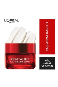 L'Oréal Paris - L'Oreal Paris Revitalift Yüz, Hatlar & Boyun Kremi 50 ml