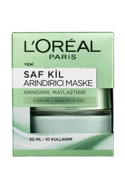 L'Oreal Paris Saf Kil Arındırıcı Maske 50 Ml