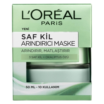 L'oreal Paris Saf Kil Arındırıcı Maske ve Elseve 3 Mucizevi Şampuan Öncesi Kil Maskesi 150 m. - Thumbnail