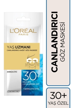 L'Oreal Paris Yaş Uzmanı Canlandırıcı Kağıt Göz Maskesi 30+ - Thumbnail