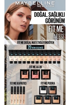 Maybelline Fit Me Matte+Poreless Fondöten - 112 Soft Beige - Thumbnail