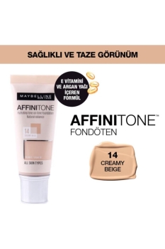 Maybelline New York Affinitone Fondöten - 14 Creamy Beige - Thumbnail