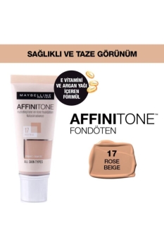 Maybelline New York Affinitone Fondöten - 17 Rose Beige - Thumbnail