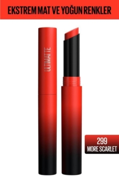 Maybelline New York - Maybelline New York Color Sensational Ultimatte Mat Ruj- 299 More Scarlet Kırmızı