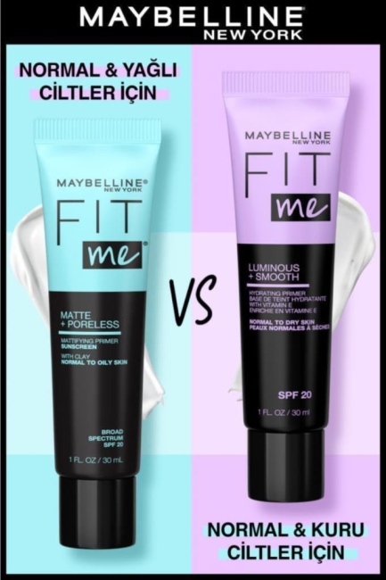 Maybelline New York Fit Me Matte & Poreless Matlaştırcı Makyaj Bazı