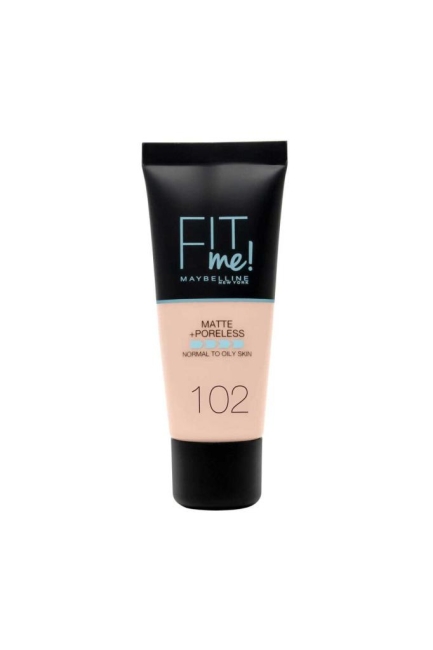 Maybelline New York Fit Me Matte+Poreless Fondöten - 102 Fair Ivory