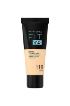 Maybelline New York Fit Me Matte+Poreless Fondöten - 118 Nude - Thumbnail