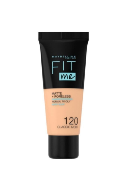 Maybelline New York Fit Me Matte+Poreless Fondöten - 120 Classic Ivory