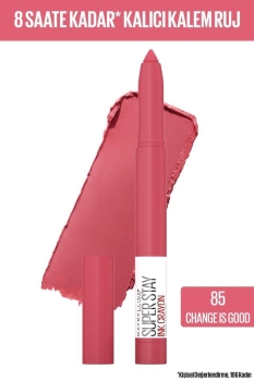 Maybelline New York Super Stay Ink Crayon Kalem Mat Ruj - 85 Change is Good - Thumbnail