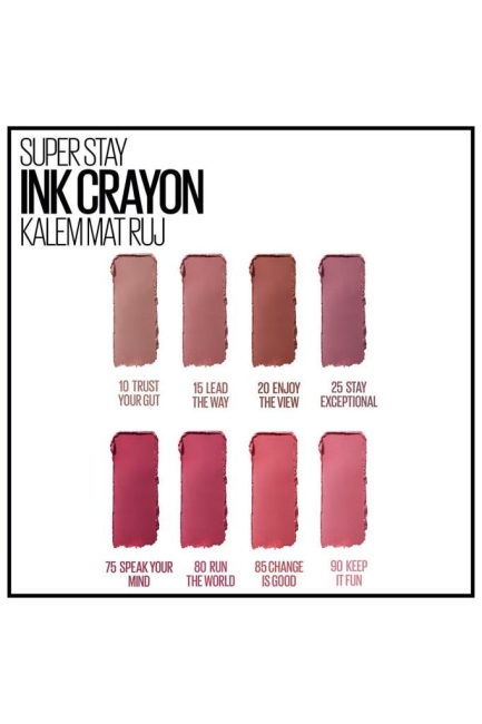 Maybelline New York Super Stay Ink Crayon Kalem Mat Ruj - 85 Change is Good