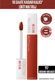 Maybelline New York - Maybelline New York Super Stay Matte Ink City Likit Mat Ruj - 117 Ground-Breaker - Kahverengi