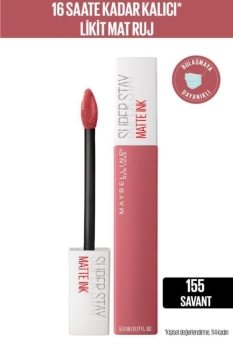 Maybelline New York - Maybelline New York Super Stay Matte Ink Likit Mat Ruj - 155 Savant - Nude/Pembe