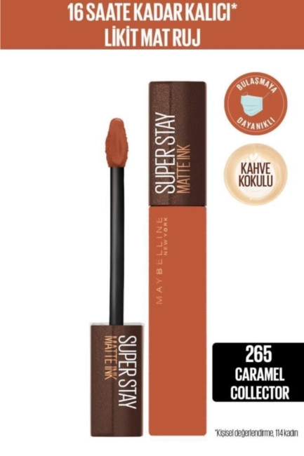 Maybelline New York Super Stay Matte Ink Likit Mat Ruj - 265 Caramel Collector