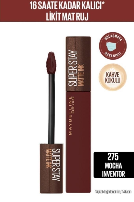 Maybelline New York Super Stay Matte Ink Likit Mat Ruj - 275 Mocha Inventor