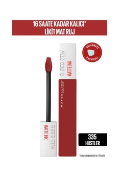 Maybelline New York - Maybelline New York Super Stay Matte Ink Likit Mat Ruj - 335 Hustler- Kırmızı