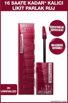 Maybelline New York Super Stay Vinyl Ink Uzun Süre Kalıcı Likit Parlak Ruj 30 Unrivaled - Thumbnail