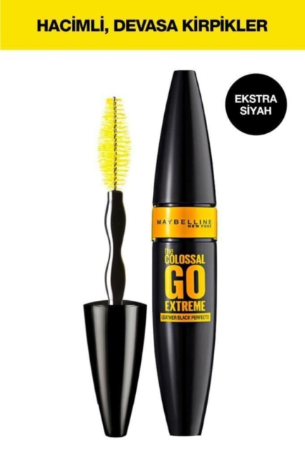 Maybelline New York The Colossal Go Extreme Leather Black Maskara - Ekstra Siyah