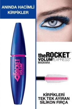 Maybelline New York Volum' Express Rocket Ekstra Siyah Maskara - Thumbnail