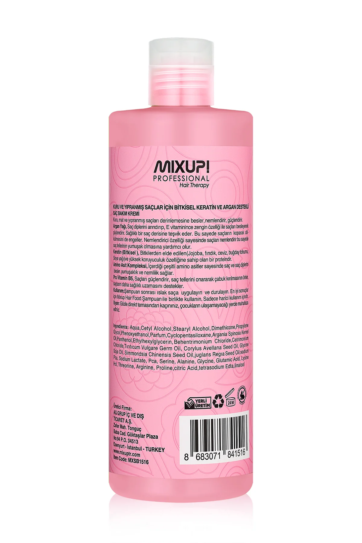 Mixup! Hair Food Kuru ve Yıpranmış Saçlar İçin Besleyici Krem 400 ml - Thumbnail