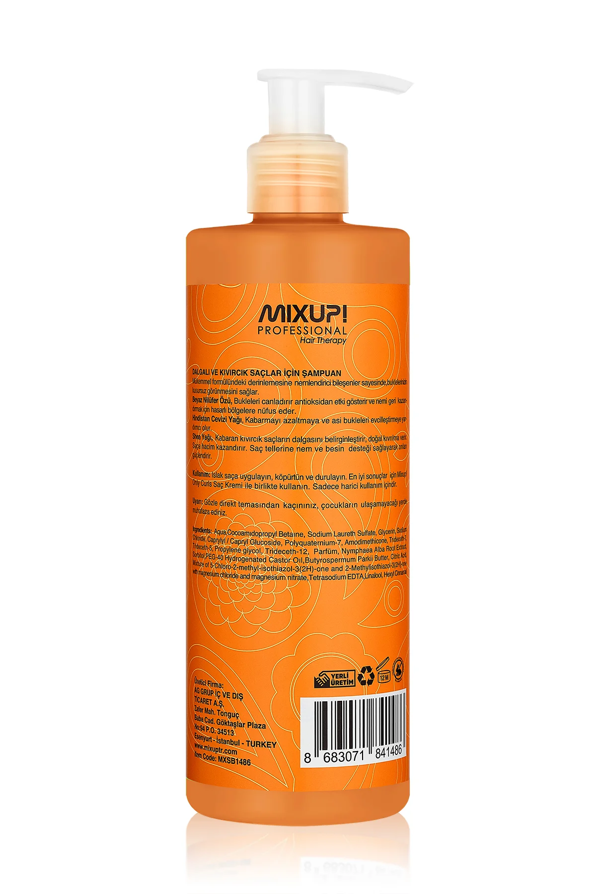 Mixup! Only Curls Bukleli Ve Dalgalı Saçlar İçin Besleyici Şampuan 400 ml