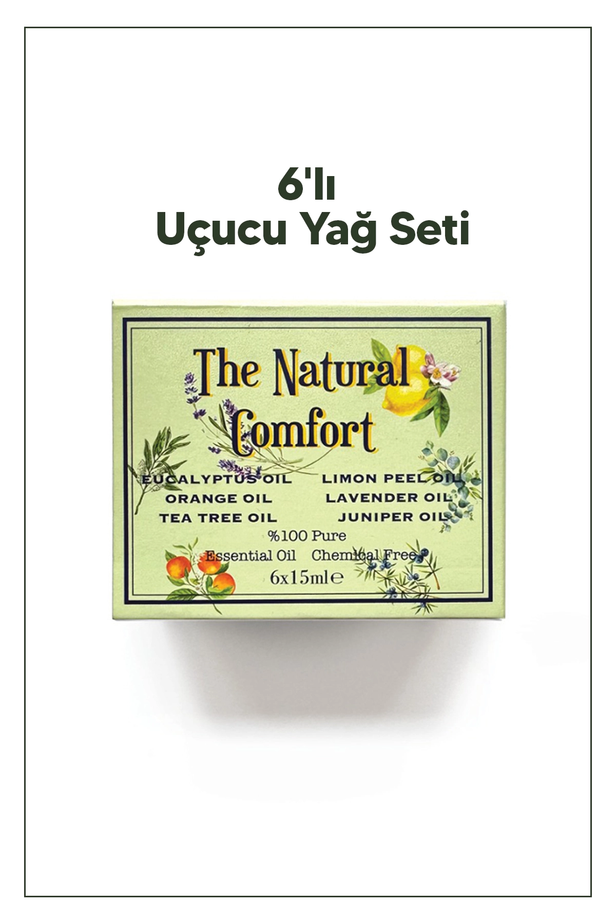 The Natural Comfort - The Natural Comfort Muhteşem 6'lı Uçucu Yağ Seti (15 ml x 6 )