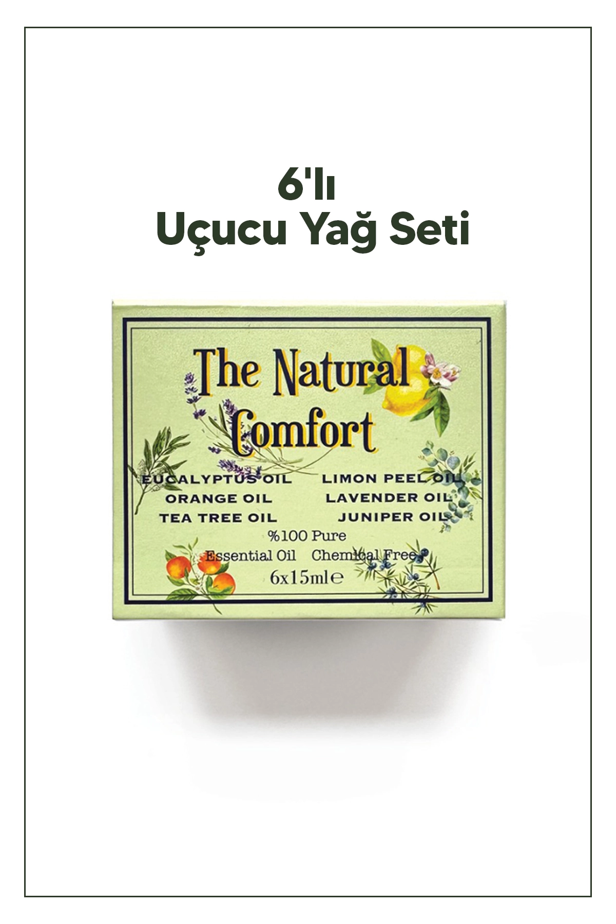 The Natural Comfort Muhteşem 6'lı Uçucu Yağ Seti (15 ml x 6 )