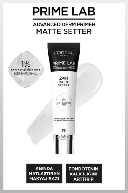 Prime Lab Matte Setter Matlaştırıcı Salisilik Asit Içeren Primer – Makyaj Bazı