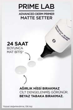 Prime Lab Matte Setter Matlaştırıcı Salisilik Asit Içeren Primer – Makyaj Bazı - Thumbnail