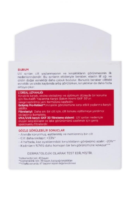 Revitalift Yaşlanma Karşıtı Gündüz Kremi GKF30 50 ml 3600522417385