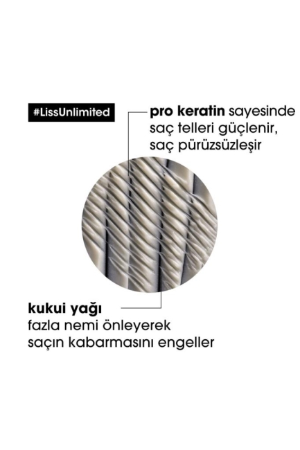 Serie Expert Liss Unlimited Elektriklenme Karşıtı ve Yoğun Yumuşaklık Veren Maske 250 ml