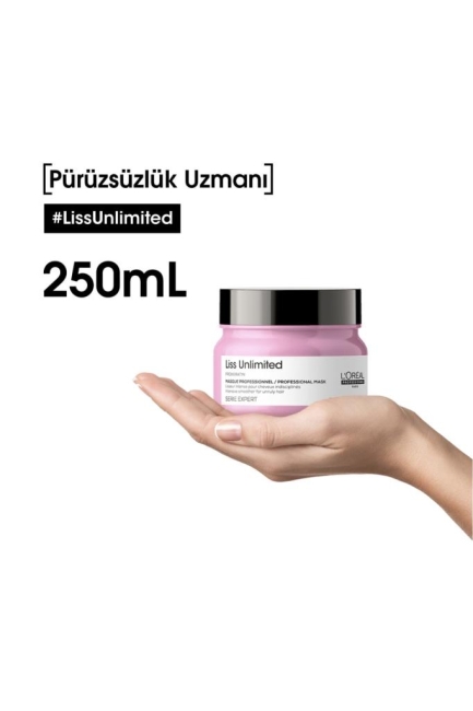 Serie Expert Liss Unlimited Elektriklenme Karşıtı ve Yoğun Yumuşaklık Veren Maske 250 ml