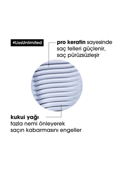 Serie Expert Liss Unlimited Elektriklenme Karşıtı ve Yumuşaklık Veren Şampuan 300 ml