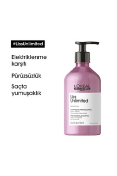 Serie Expert Liss Unlimited Elektriklenme Karşıtı ve Yumuşaklık Veren Şampuan 500 ml - Thumbnail