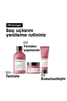 Serie Expert Pro Longer Saç Boy Ve Uçlarının Görünümünü Yenileyen Durulanmayan Bakım Kremi 150 Ml - Thumbnail